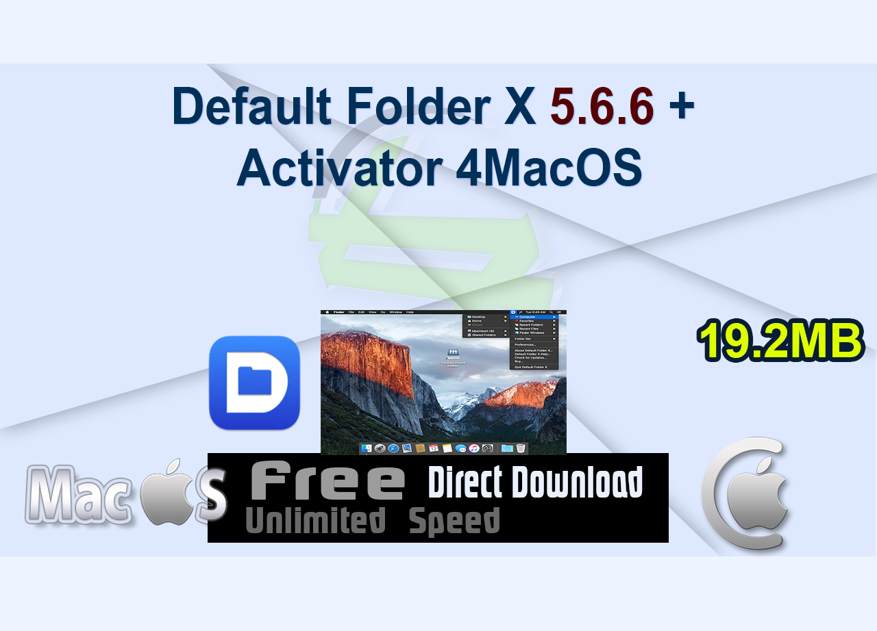 Default Folder X 5.6.6 + Activator 4MacOS