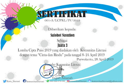 sertifikat lomba puisi