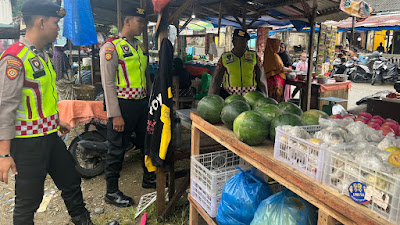 Harkamtibmas bulan Ramadhan Sat Samapta Polres Aceh Selatan Patroli Kota