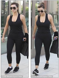 Kim Kardashian See Through Legging