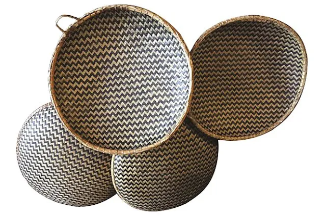 Tingkep flat baskets