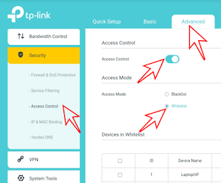 Whitelist TPLink MR3020