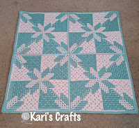 Hunter's Star Mosaic Croquilt worked in the round