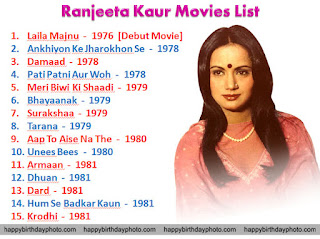 ranjita kaur movies list bollywood 1 to 15