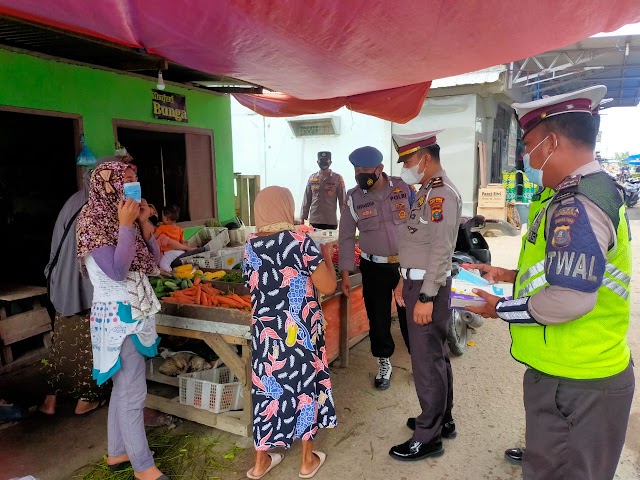 SATLANTAS POLRES BATU BARA TERUS BERANTAS COVID-19