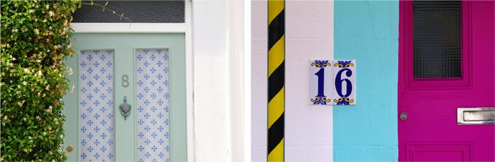 brighton coloured door signs