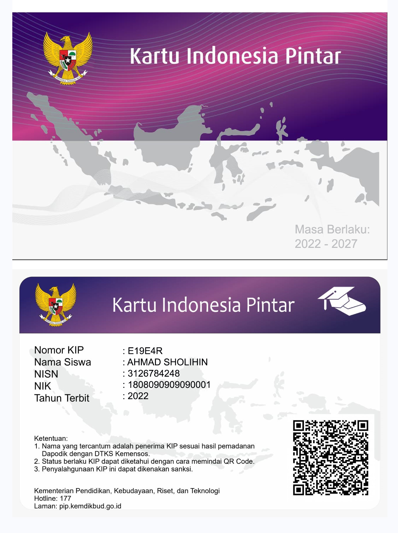 Free Template Kartu Indonesia Pintar