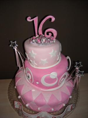 Sweet Sixteen Birthday Cakes on My Random Life  Sweet 16 Cake