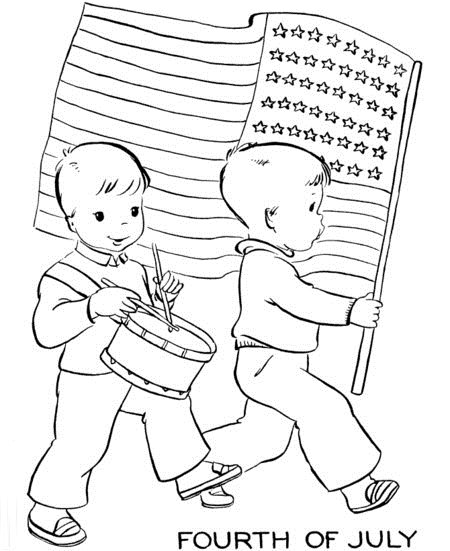 4th of july coloring pages for free