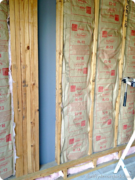 installing insulation