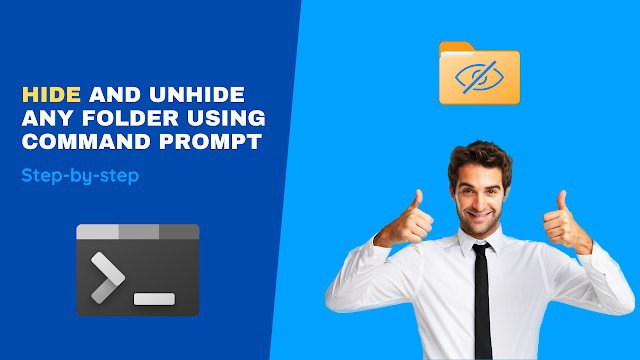 Hide and unhide any folder using CMD