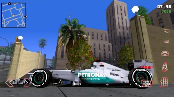 Mercedes AMG Petronas F1 W03 2012 For GTA SA Android hotrinb.dff