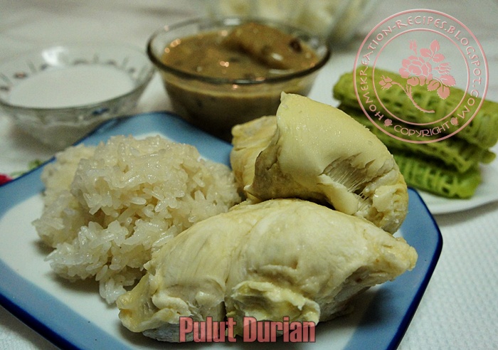 HomeKreation - Kitchen Corner: Pulut Durian, Sago Durian 