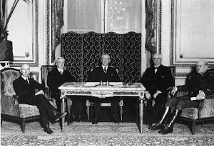 Woodrow Wilson amb la comisió de la pau