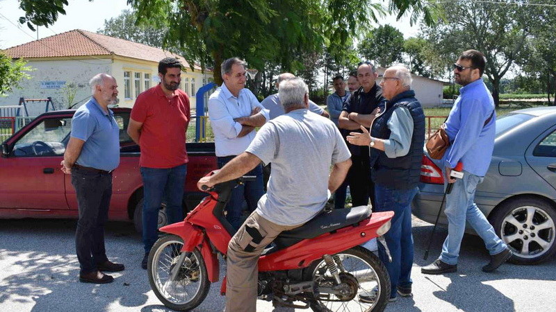 Περιοδεία κλιμακίου του ΚΚΕ σε πλημμυρισμένα χωριά του Δήμου Ορεστιάδας