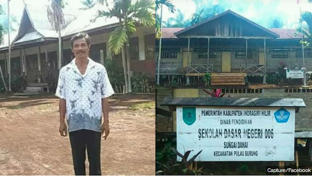 Seorang Pria Jadi Kepala Sekolah Sekaligus TU hingga Guru SD Kelas 1-6 di Riau, Kisahnya Viral