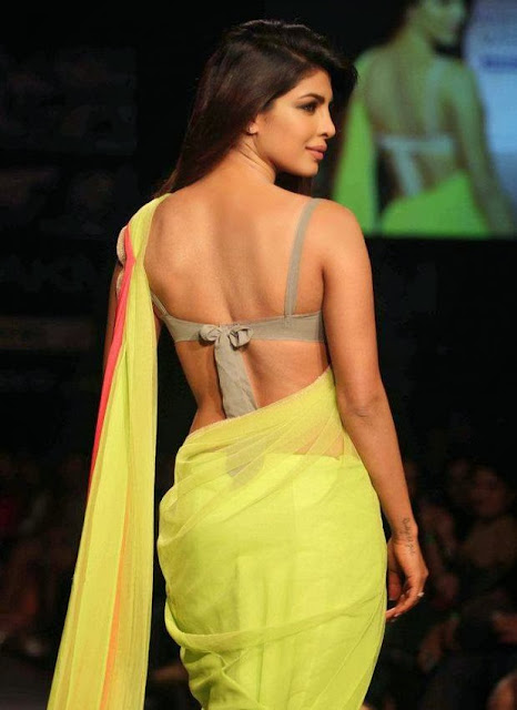 Priyanka Chopra Hot n Sexy in Backless Saree