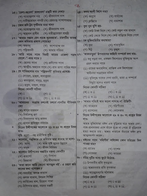 ssc bangla 1st paper suggestion, question paper, model question & mcq for all boards