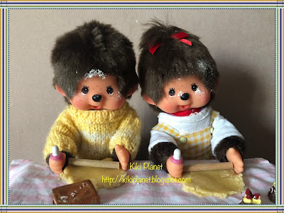 kiki monchhichi cuisine cooking pizza toy life vintage 