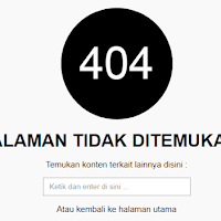 Cara membuat Halaman Error 404 