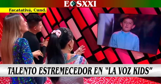 Nicolás Monroy, el niño facatativeño que estremeció a los jurados de "La Voz Kids"