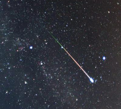 Lyrid meteor photographed back in the 2012 shower