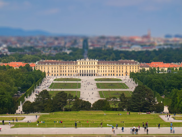 jiemve, tilt-shift, Autriche, Vienne, Schönbrunn