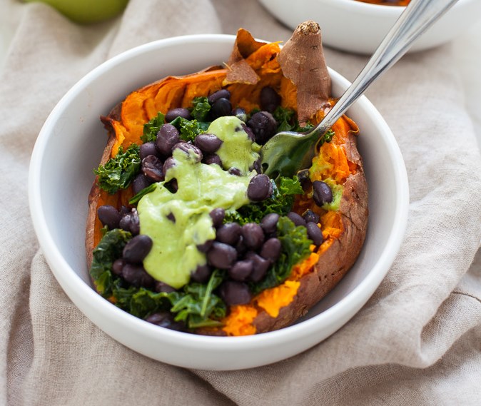 Vegan Loaded Sweet Potato #Vegan #Potato