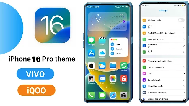 Tema iOS 16 Untuk Vivo All Series (iTZ) Tembus Aplikasi