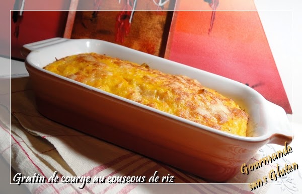 gratin de courge au couscous de riz