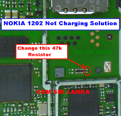 NOKIA 1202 Not charging Solution Labels: NOKIA 1202 Not charging