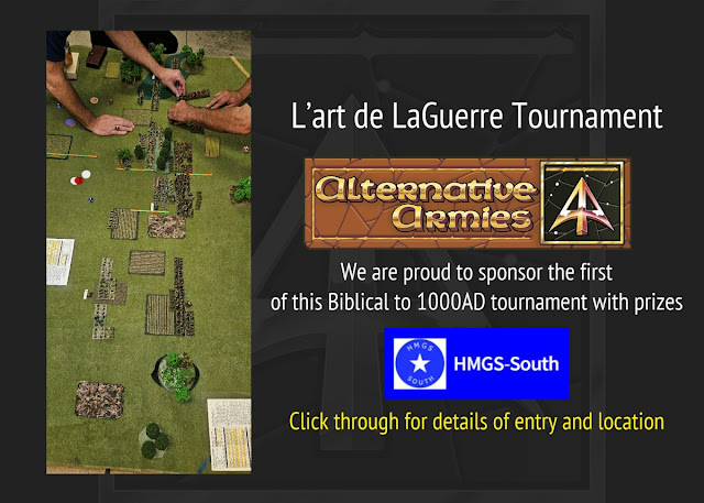 L’Art de LaGuerre Tournament (Recon 2024) sponsored by Alternative Armies