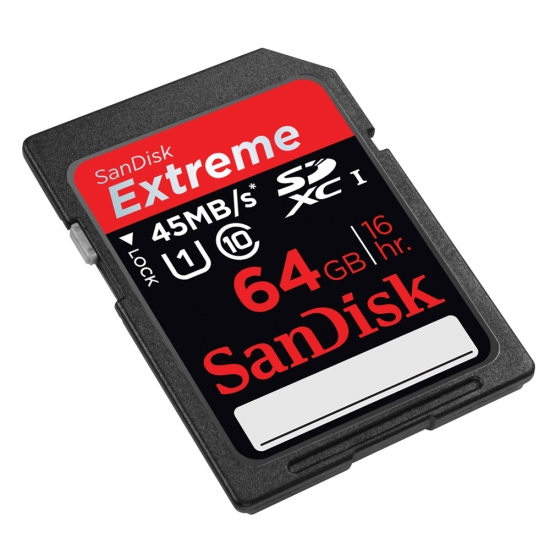 SanDisk Extreme 64 GB SDXC Class 10 UHS-1 Flash Memory Card 45MB/s SDSDX-064G-X46 Reviews