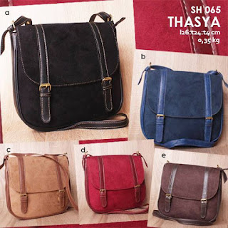 Jual Online Sling Bag Beludru Wanita Murah Model Kekinian - Thasya SH 065