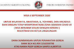 Misa Minggu 6 September 2020