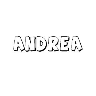 Nombre Andrea para colorear