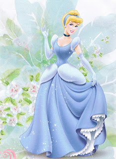 Walt Disney Princess Cinderella Character With Blue Dress