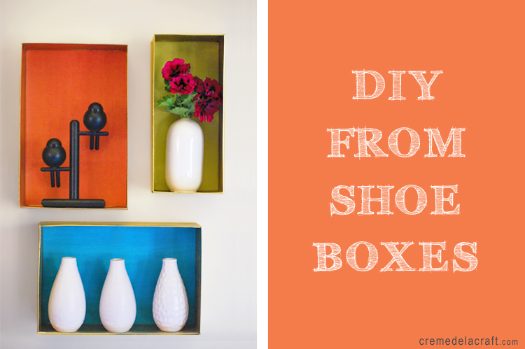 DIY: Wall Shelves From A Shoebox