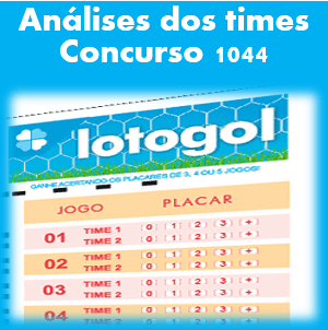 Lotogol 1044 análises das equipes