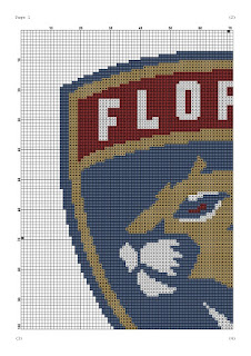 Florida Panthers Logo Cross Stitch Pattern