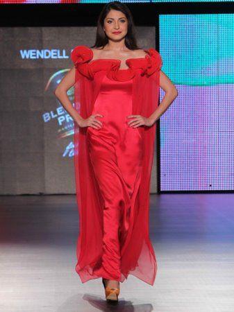 Anushka Sharma red gown  walking the ramp - Anushka Sharma @Blenders Pride FASHION SHOW hot red dress!