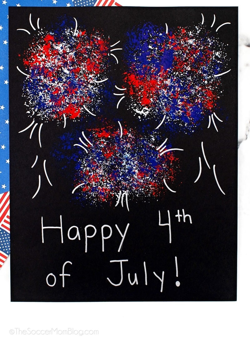 broccoli painted fireworks