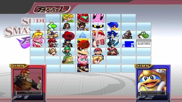 Super Smash Bros Mugen characters select