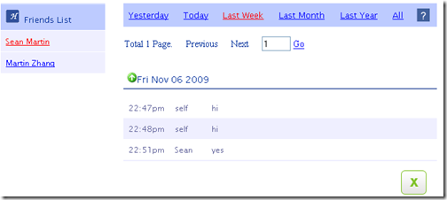 chat history manager