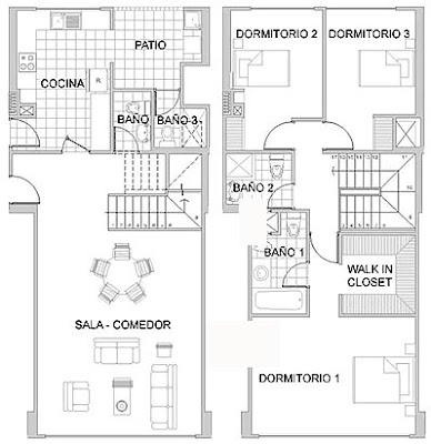 PLANOS DE DEPARTAMENTOS DUPLEX