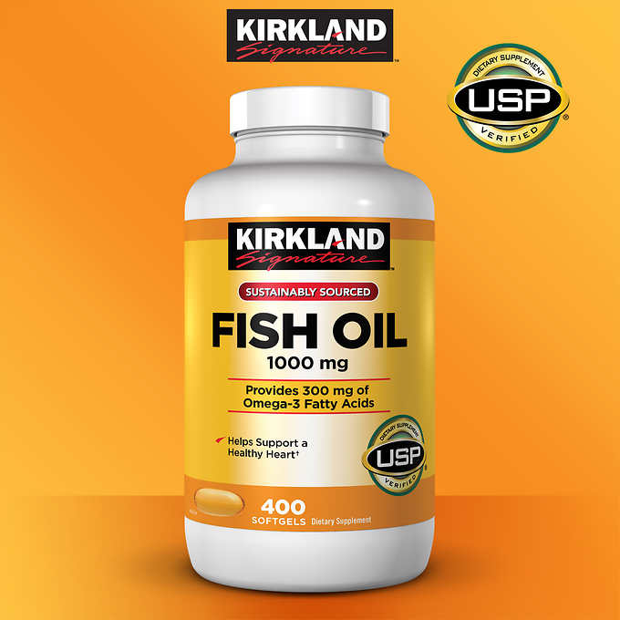 Dầu cá Fish Oil 1000mg KIRKLAND