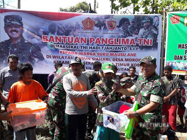 Bantuan Kemanusiaan Bagi Suku Mausu Ane Tiba dan Dibagikan