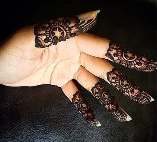 Elegant and Unique Finger Mehndi Designs Wallpapers Free Download