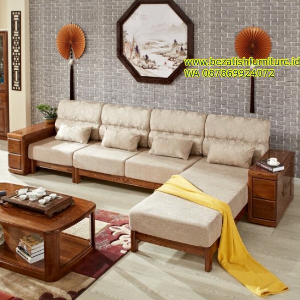 produsen mebel jati oerhutani jepara kursi tamu sofa kayu jati yang murah model minimalis modern elegan khas Jepara