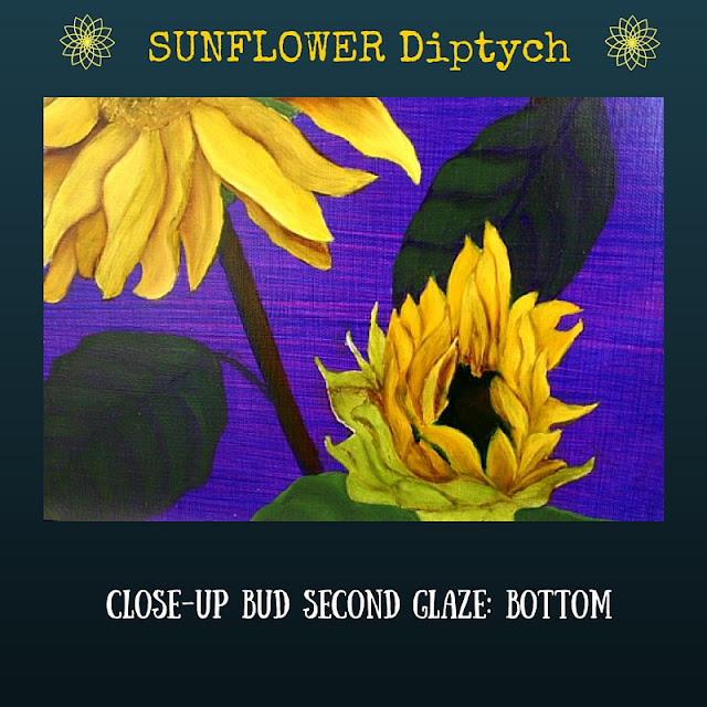 CLOSE UP Second color glaze BOTTOM Sunflower